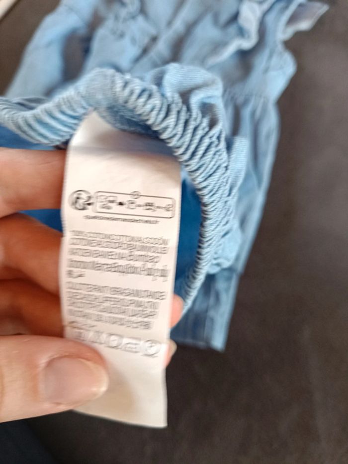 Robe été style jeans + boomer assorti Fille 9 mois Kiabi 100% coton - photo numéro 9