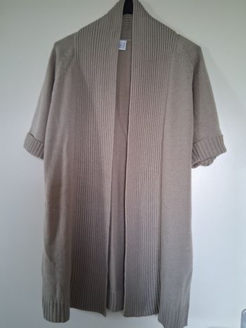 Gilet long beige " t- 38"