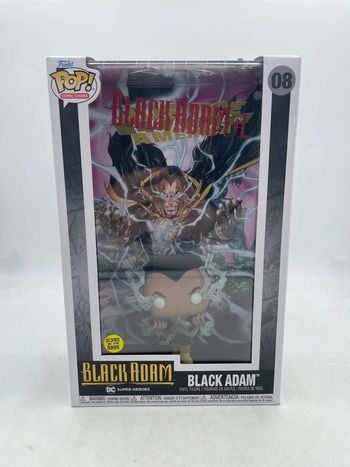 Figurine Funko Pop Comic Covers Dc Super Heroes Black Adam glows in the Dark N•08 neuf