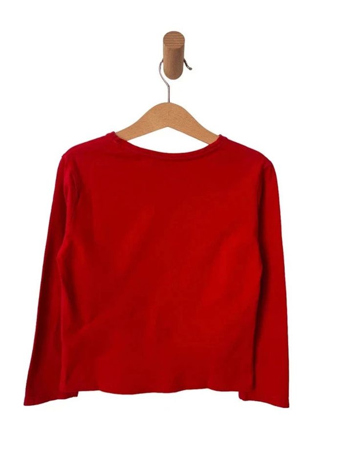 T-shirt manches longues rouge (cœur / étoiles dorées) - Okaïdi 6 ans - photo numéro 2