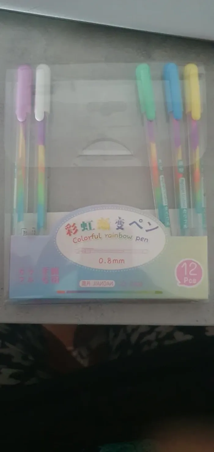 Stylos encre arc en ciel