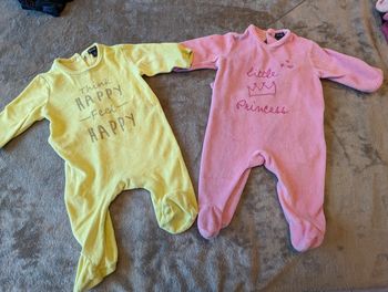 lot de 2 pyjamas velours kiabi 3 mois