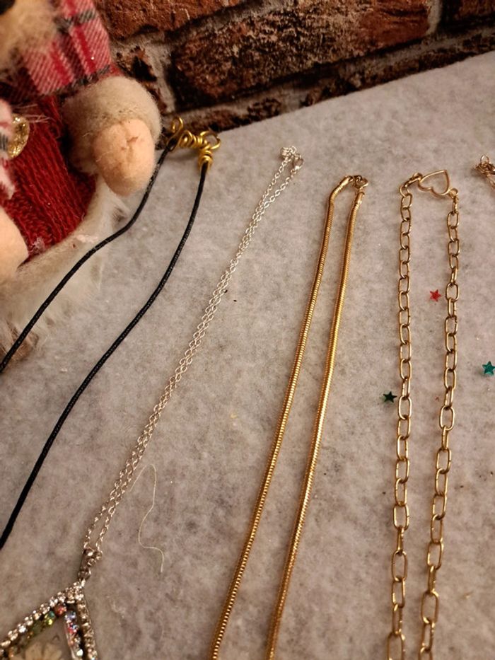 Lot de 5 colliers avec pendentif multicolore - photo numéro 8