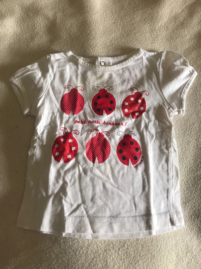 T-shirt coccinelle 12 mois