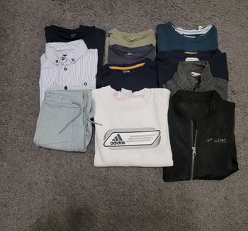 Lots garçon 6ans a 10ans 🤎 adidas okaidi tape à l'œil kiabi zara blanc kaki vert bleu marine