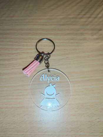 Porte clé neuf avec pompom