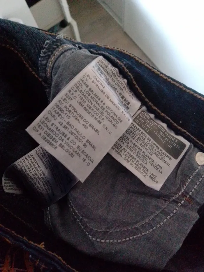 Jean levis bleu foncé taille 36 push up - photo numéro 9