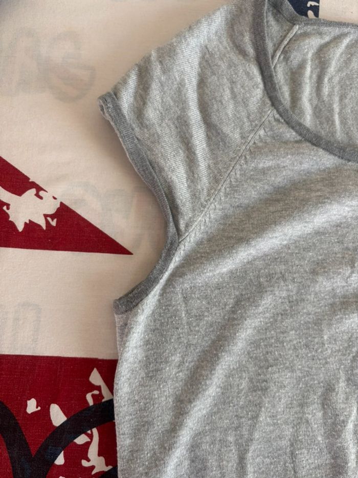 Camaïeu débardeur gris clair taille S/M - photo numéro 4