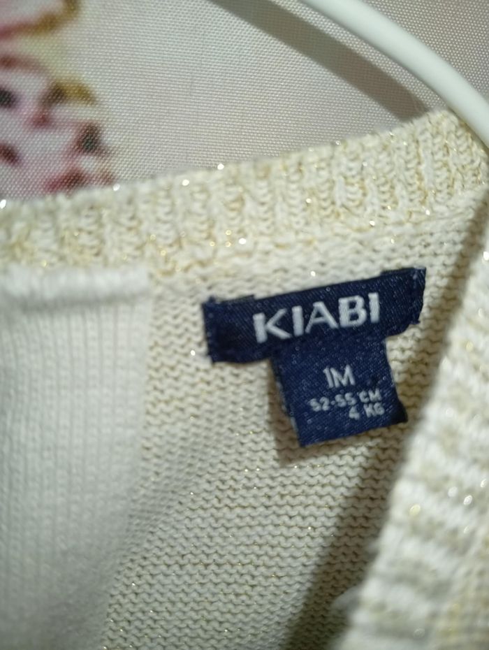 Robe fille Kiabi beige taille 1 mois / 56 cm - photo numéro 2