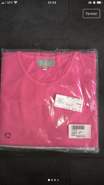 Lot de deux sweat-shirt bleu bonheur 42/44