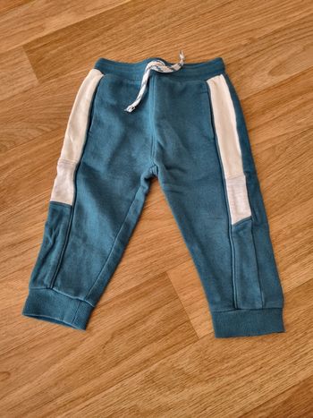 Pantalon de jogging vert & bandes blanches - Storytelling - 18 mois