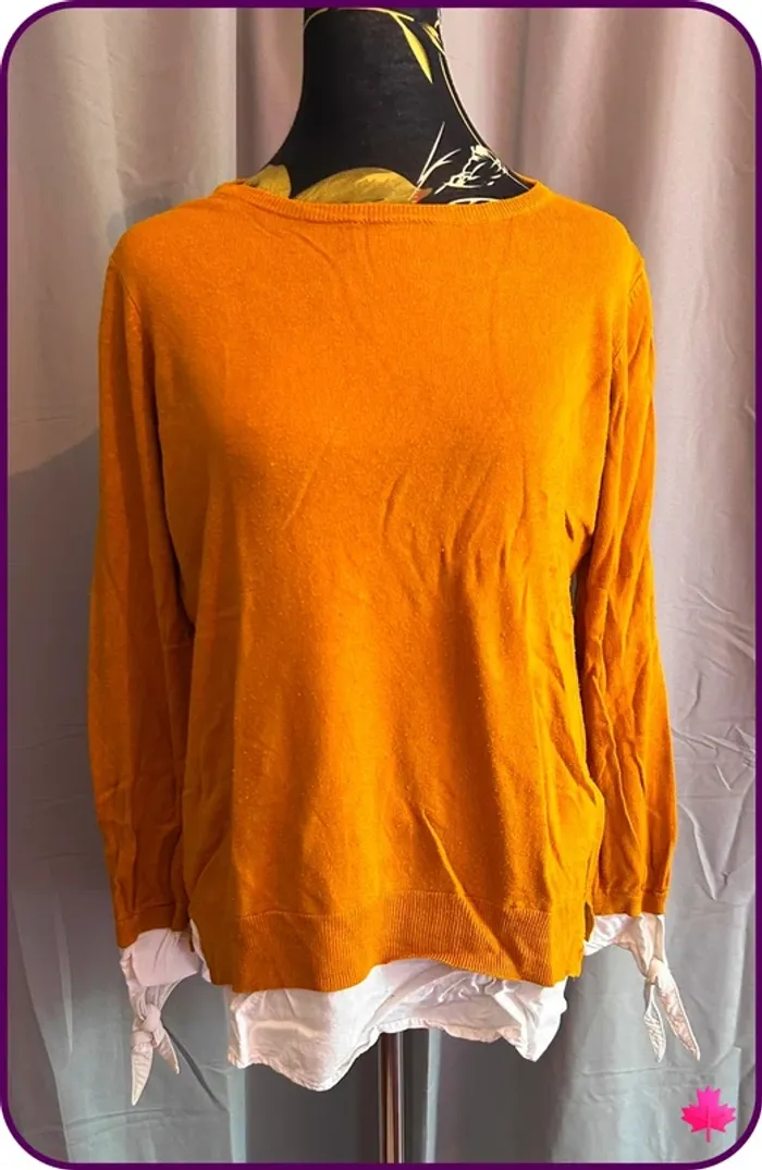 Pull Faux-Deux-Pièces Esmara - Couleur Moutarde - T. M/L
