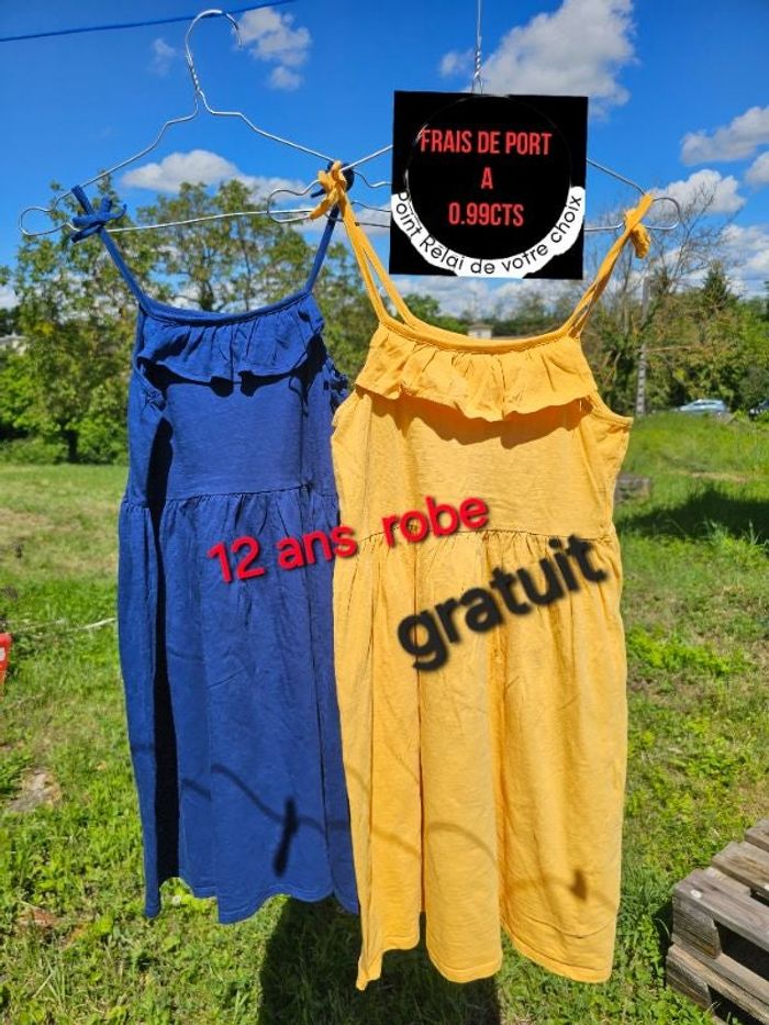 1 ROBES D'ÉTÉ 12ANS fille + 1 gratuite