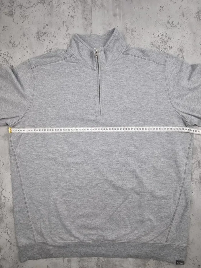Sweat 1/4 zip Eddie Bauer gris – Taille XL Homme - photo numéro 11