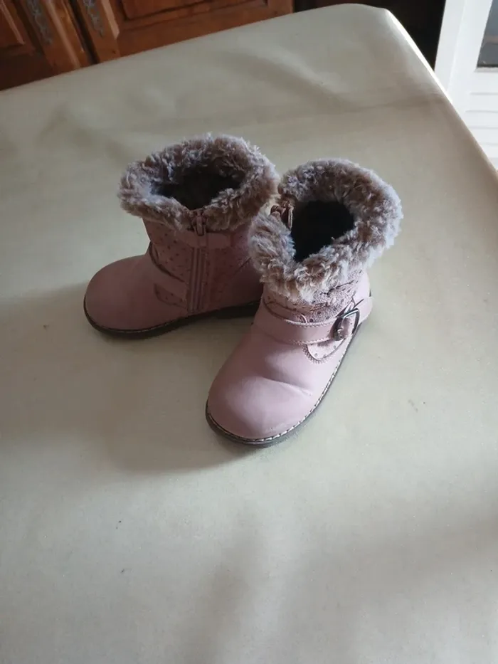 Bottines vieux rose - photo numéro 2
