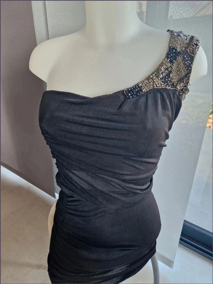 Magnifique robe de soirée noire sexy - Taille S - Bitter Sweet