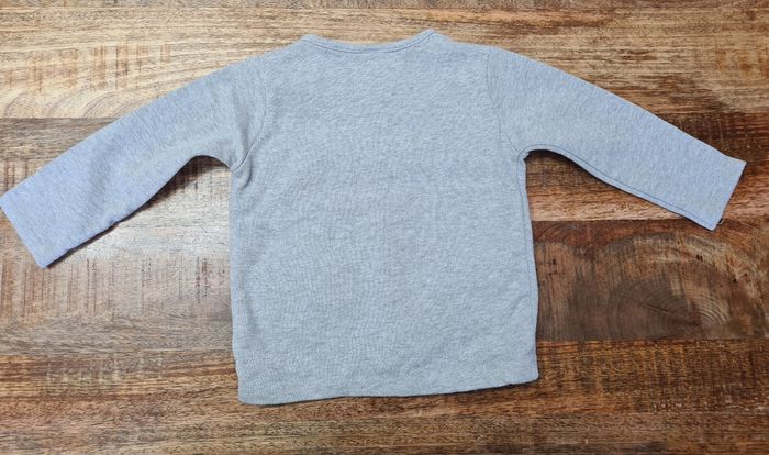 Gilet cardigan gris à paillettes 18 mois - photo numéro 4