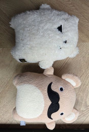 Peluche bébé moustachu – Ricetache Noodoll + Ricecube Noodoll peluche 🧸 ours Neuf