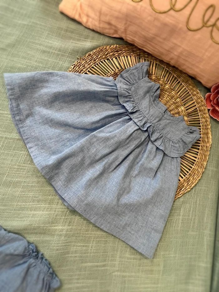 Robe et bloomer 1-2 mois 56 cm h&m - photo numéro 5