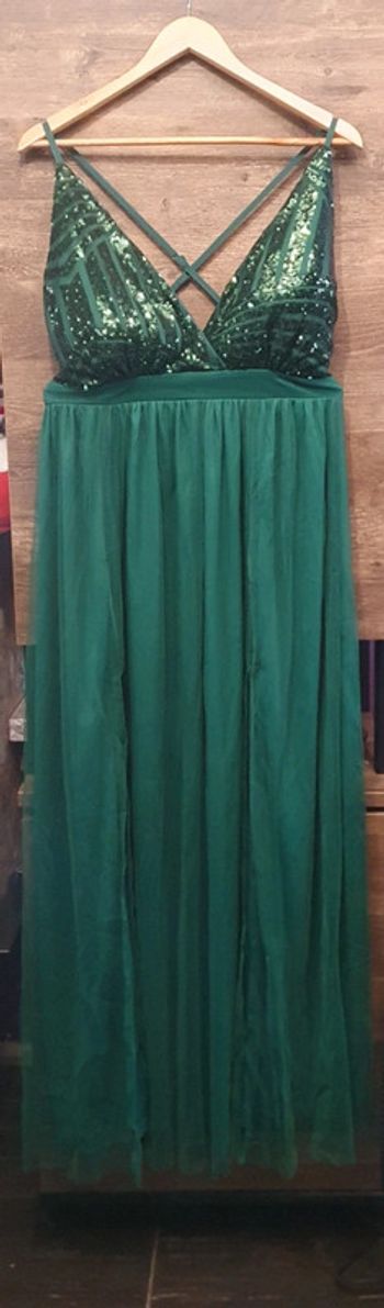 Robe de cocktail émeraude