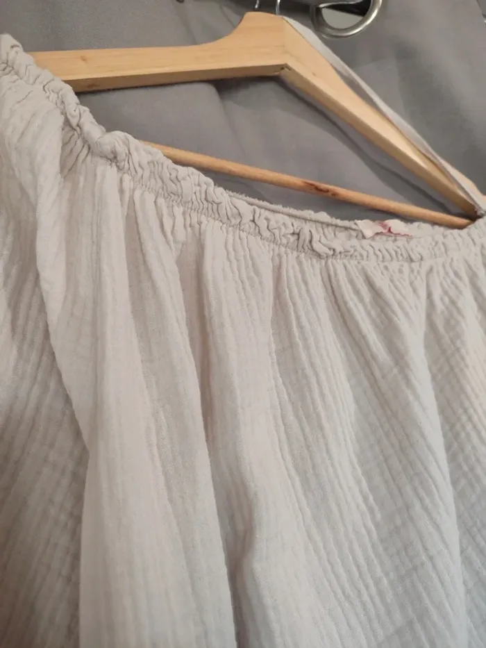 Robe longue gaz de coton - one soulder 🌼 - photo numéro 4