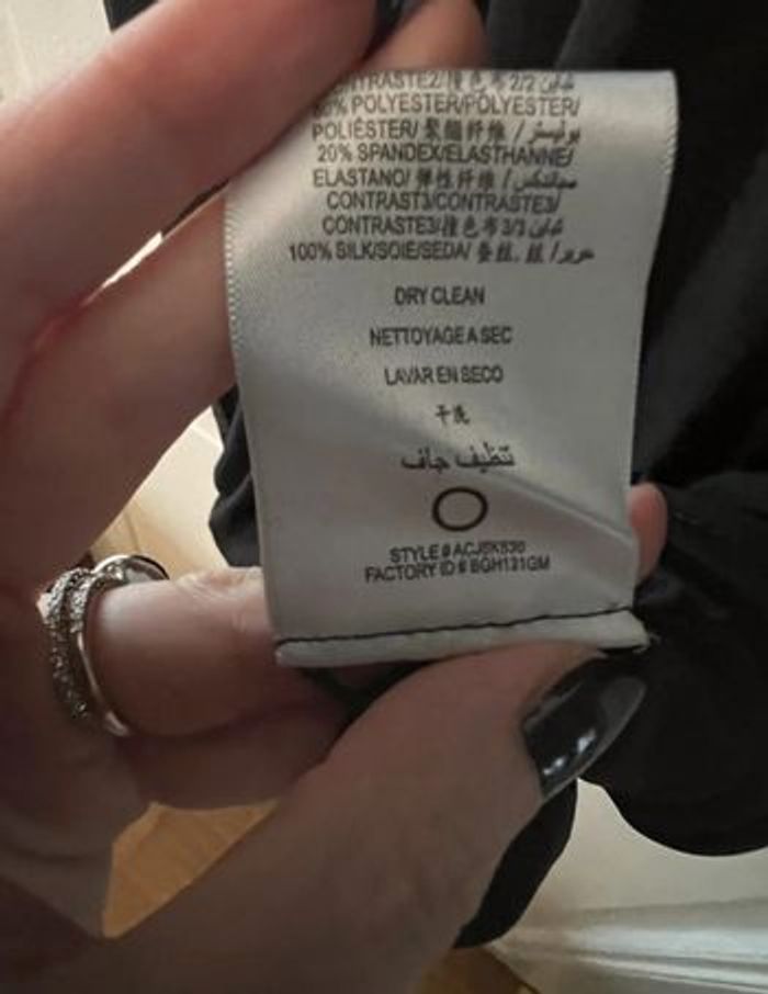 Robe sans manches simili-cuir et drapé taille 34 - BCBGmaxazria - photo numéro 4