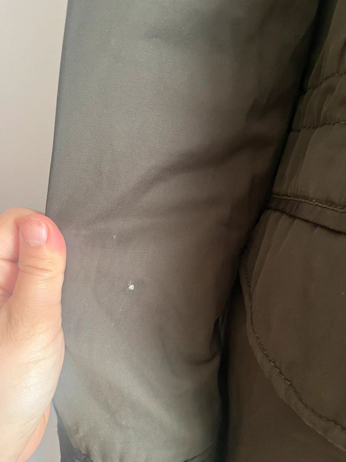 Manteau Zara Kaki Fourrure Taille M - photo numéro 6
