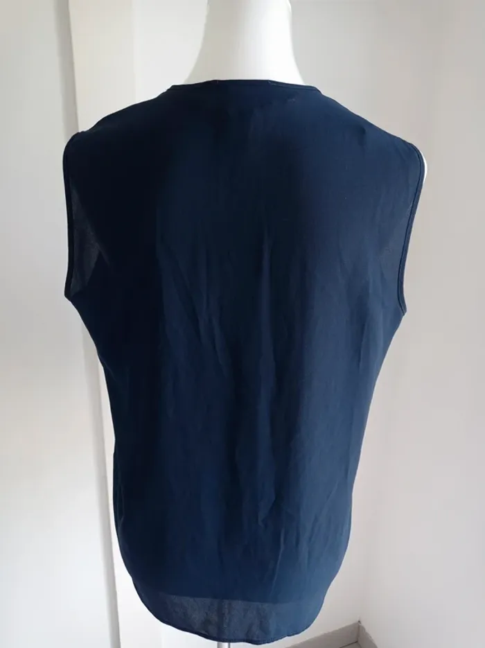 Haut débardeur fluide bleu marine T.L Primark - photo numéro 3