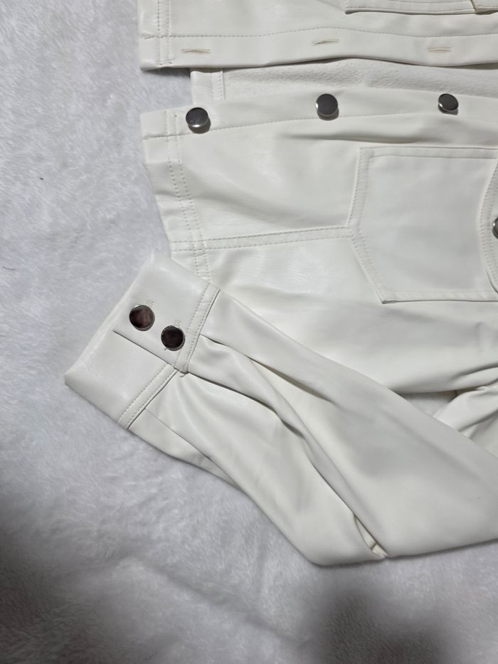 Veste en cuir blanche - photo numéro 4