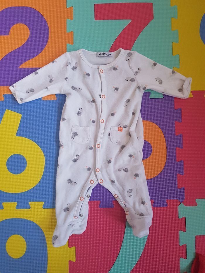 Lot pyjamas chaud 3 mois 59 cm - photo numéro 2