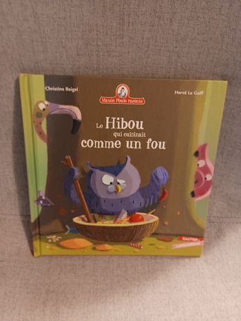 Livre mamie poule raconte le hibou qui cuisinait comme un fou