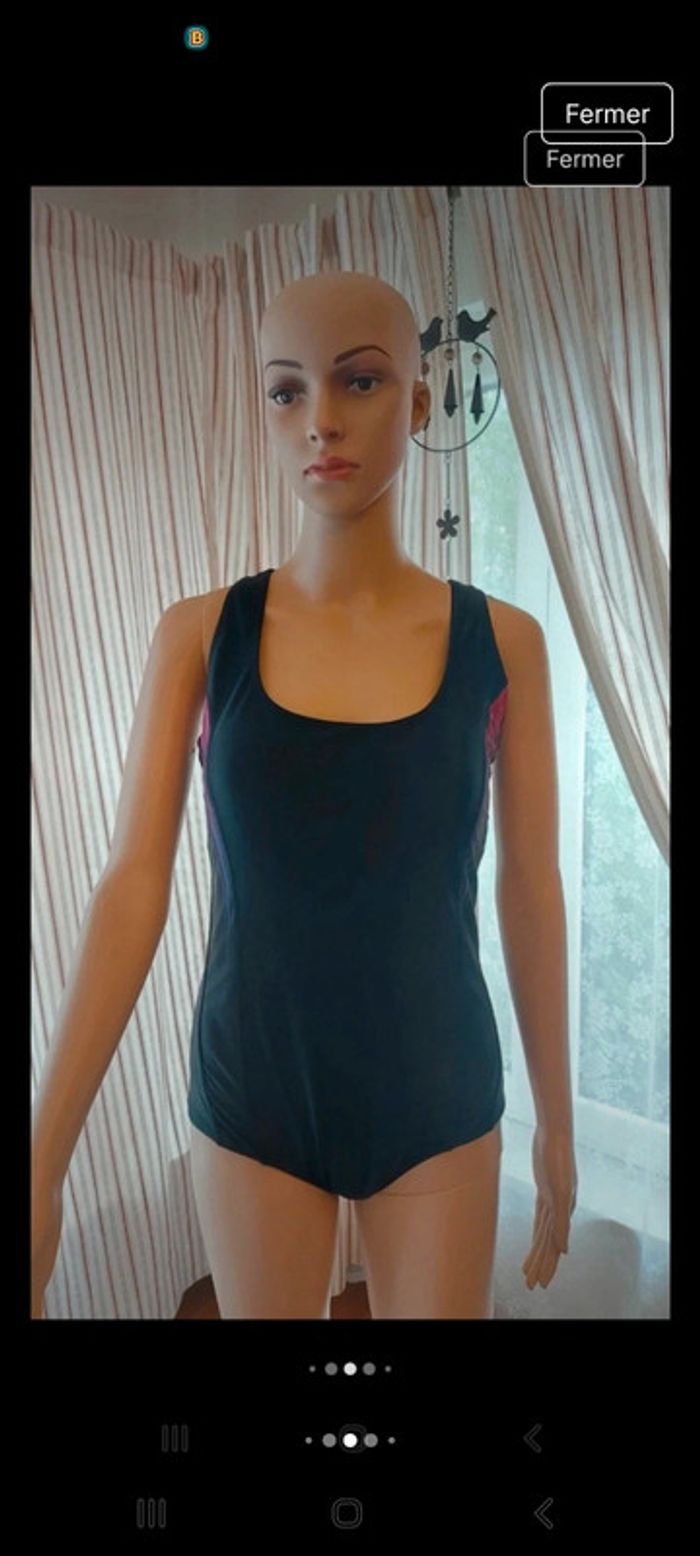 Maillot de bain noir violet Panther fr 42 - photo numéro 6