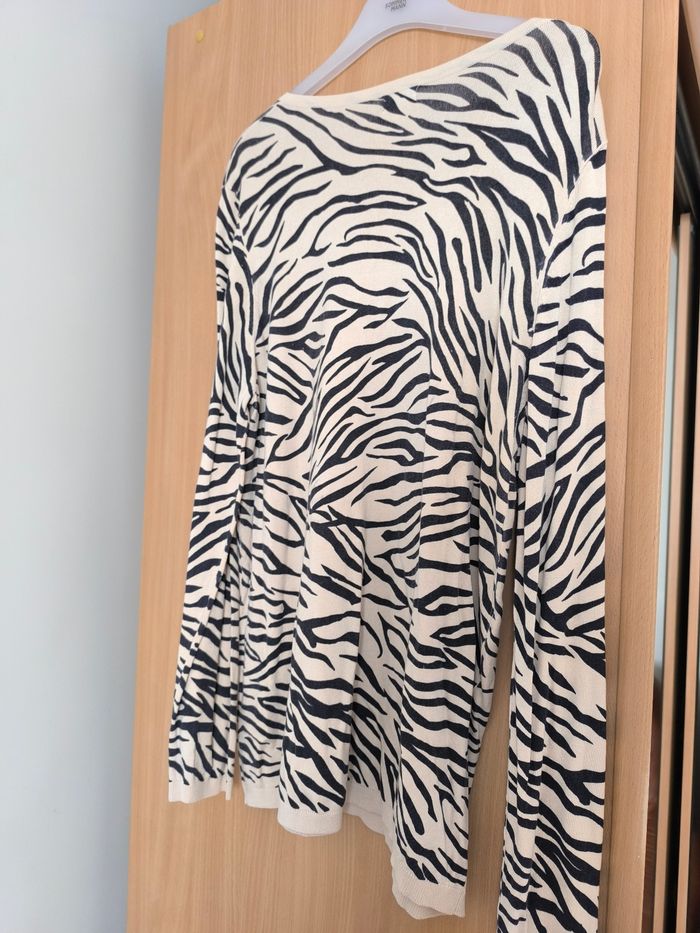 Cardigan motif zèbre - photo numéro 2