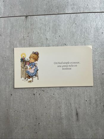 Carte Noël fille
