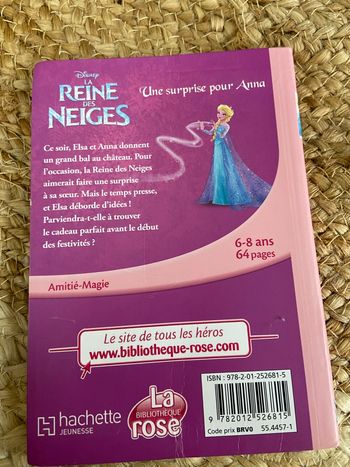 Livre la reine des neiges une surprise pour Anna bon état