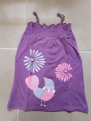 Robe été violette 4 ans VERTBAUDET TBE