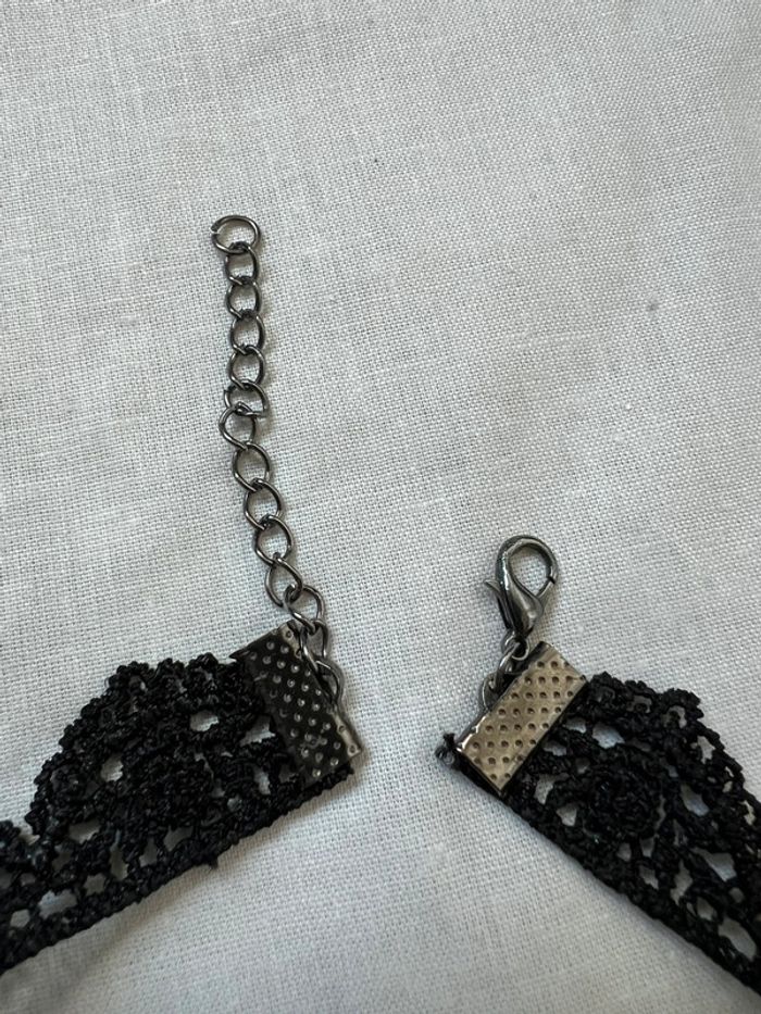 Collier ras de cou type choker chaînes perles Goth Victorian Baroque - photo numéro 5