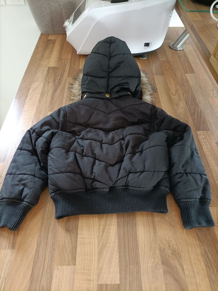 Manteau chaud noir fourré 2-3 ans H&M - photo numéro 4