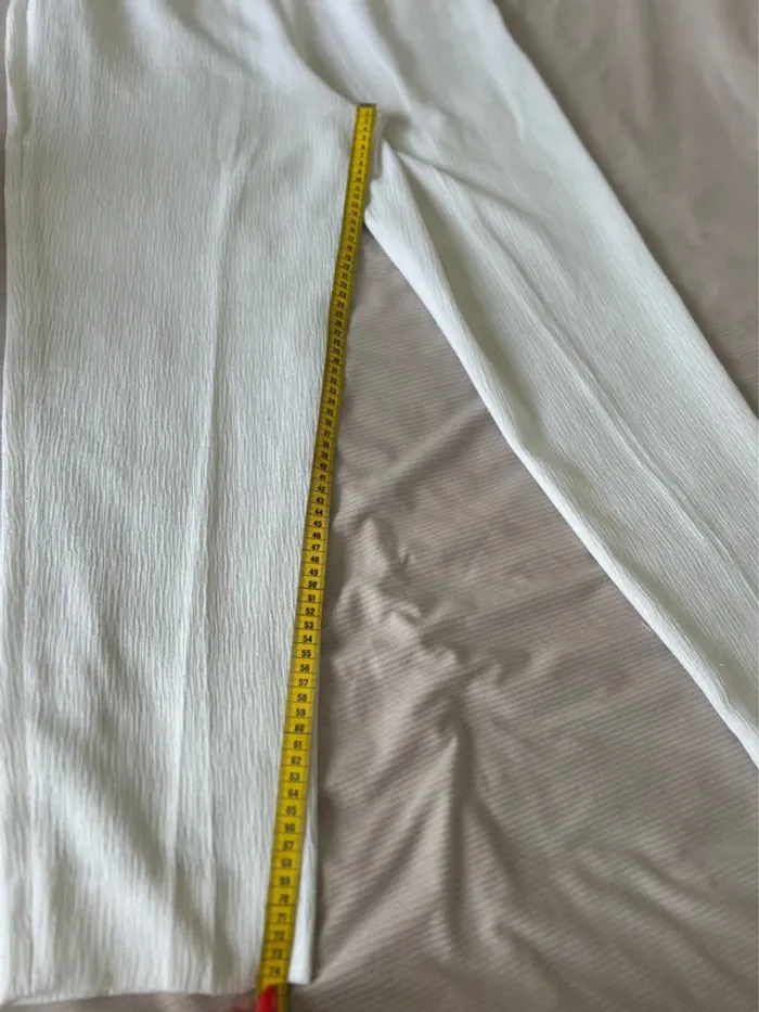 Pantalon fluide blanc taille 46 - photo numéro 5