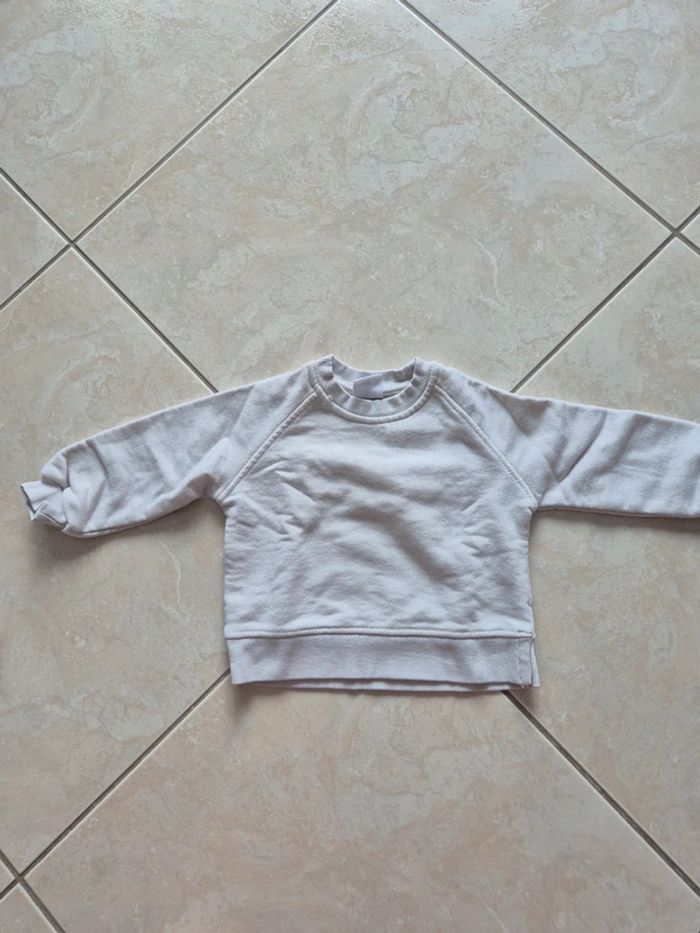 Sweat blanc zara 86 cm