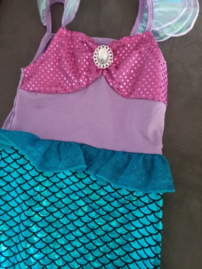 Robe déguisement ariel petite sirène 3/4 ans - photo numéro 2