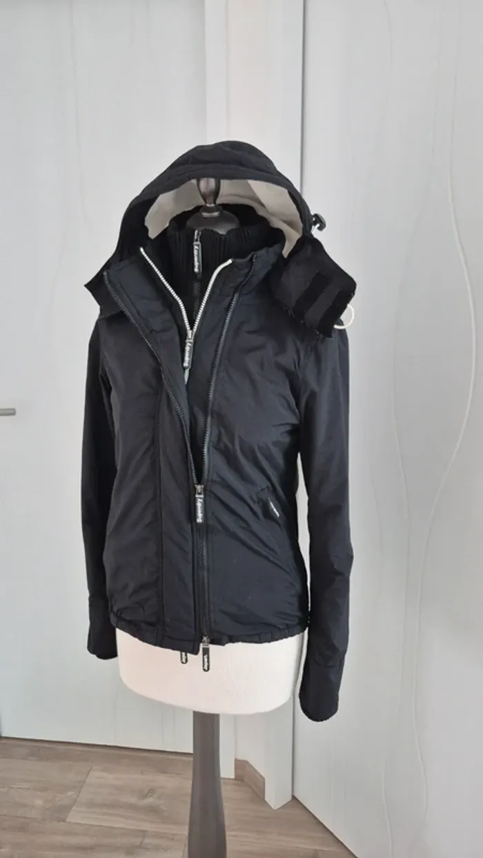 Manteau a capuche Superdry T.Xs - photo numéro 4