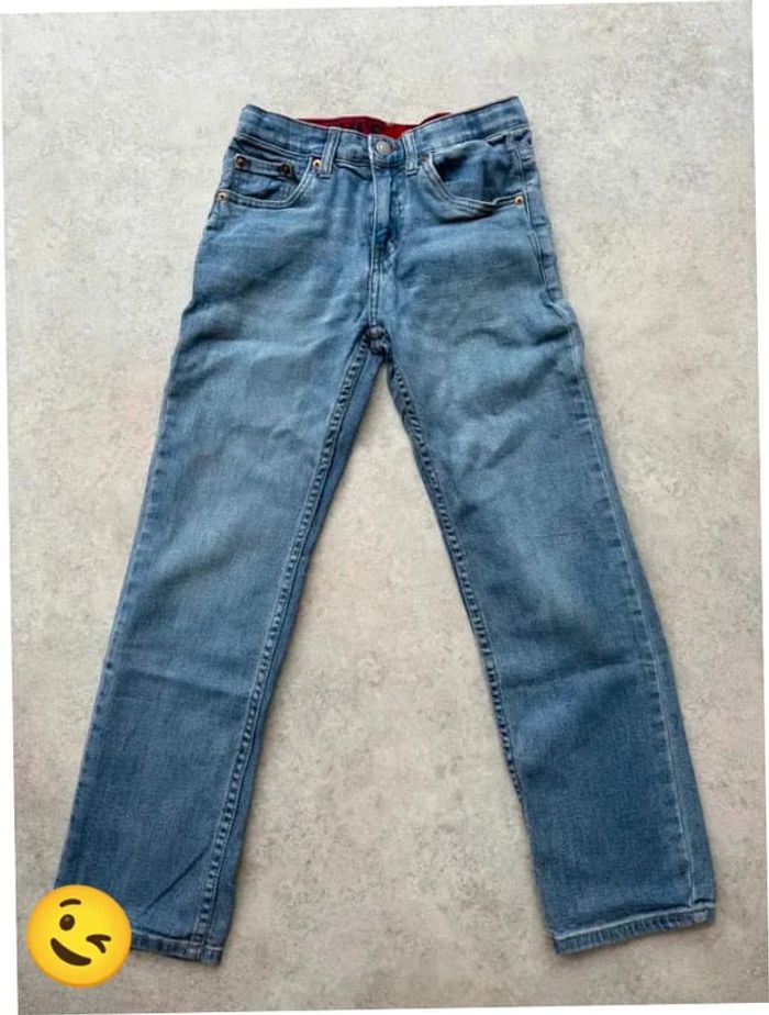 Jeans Levi's 514 W26 FR36 L27 coupe droite bleu Femme women pan697b - photo numéro 3