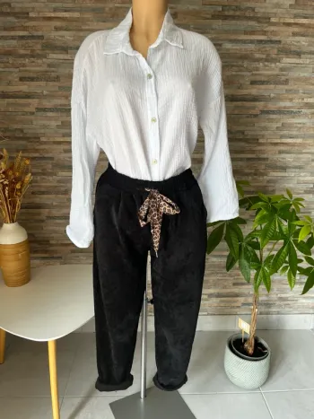 Pantalon noir confort taille unique
