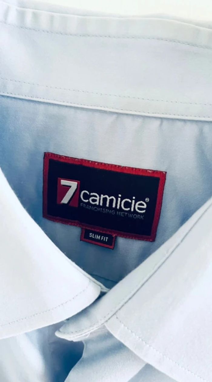 Chemise bleu 7 camicie - photo numéro 5