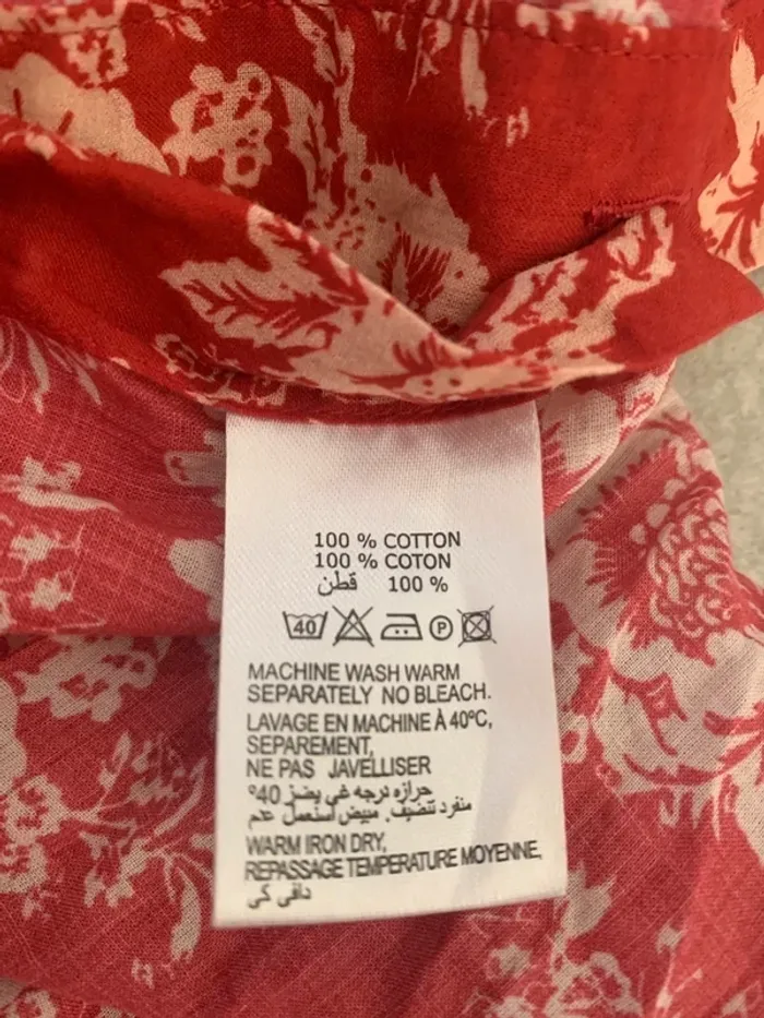 Chemisier rouge Café Coton taille S - photo numéro 5