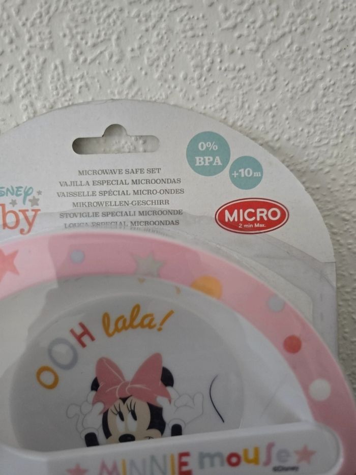 Vaisselle bébé Minnie - photo numéro 2
