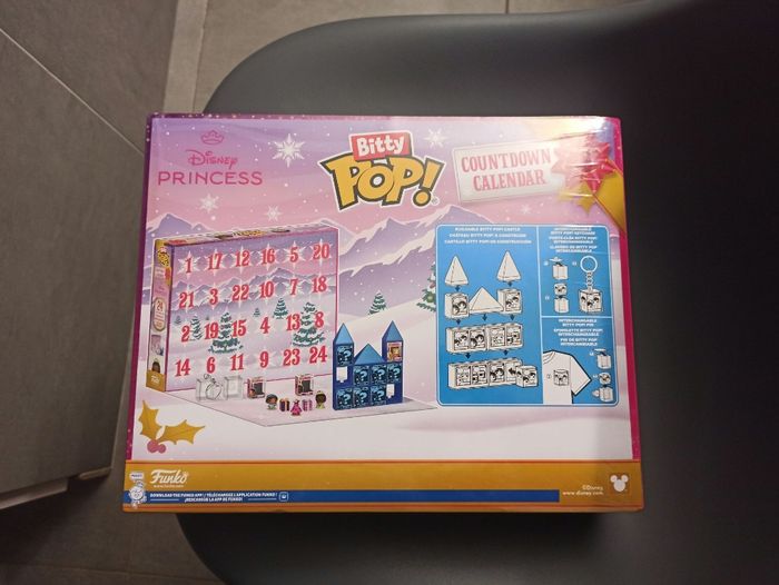 Calendrier Bitty pop Disney princesses neuf blister Funko pop - photo numéro 2