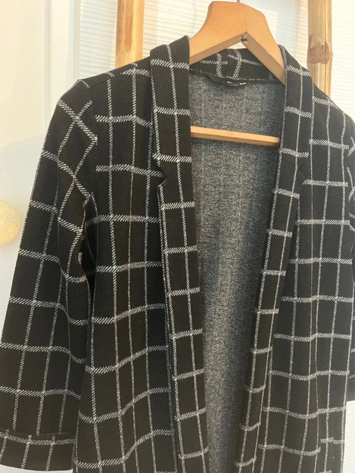 Veste / blazer à carreaux taille S - photo numéro 3