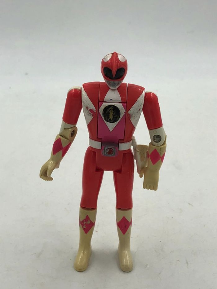 Figurine Power Rangers rose Flip Head Bandai 1993 14 cm - photo numéro 2